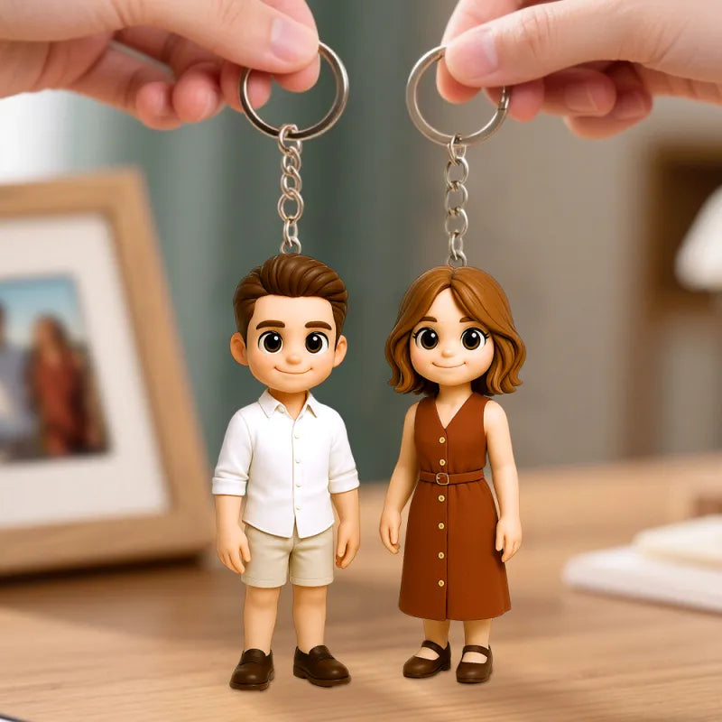 Figurine Porte-Clés Personnalisée — Ta Photo en Mini Version