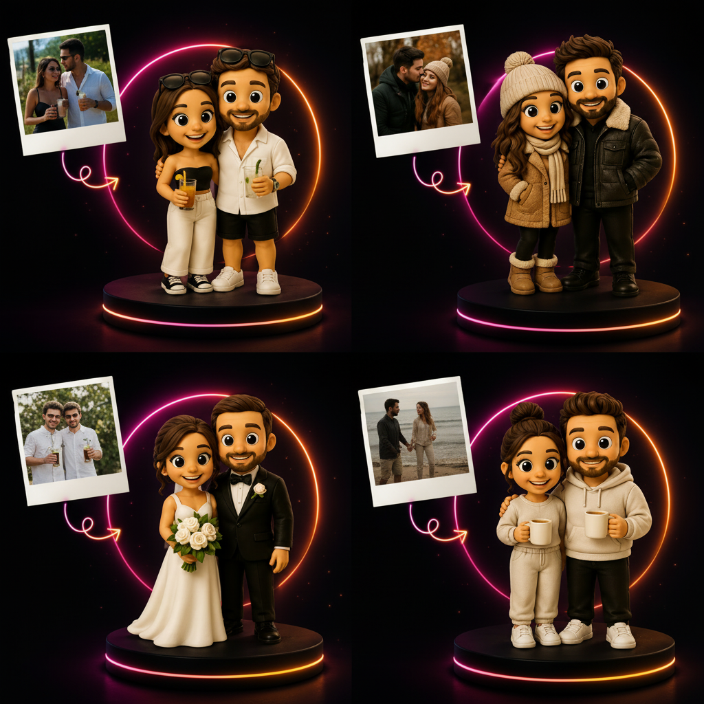 Figurine couple 1:1