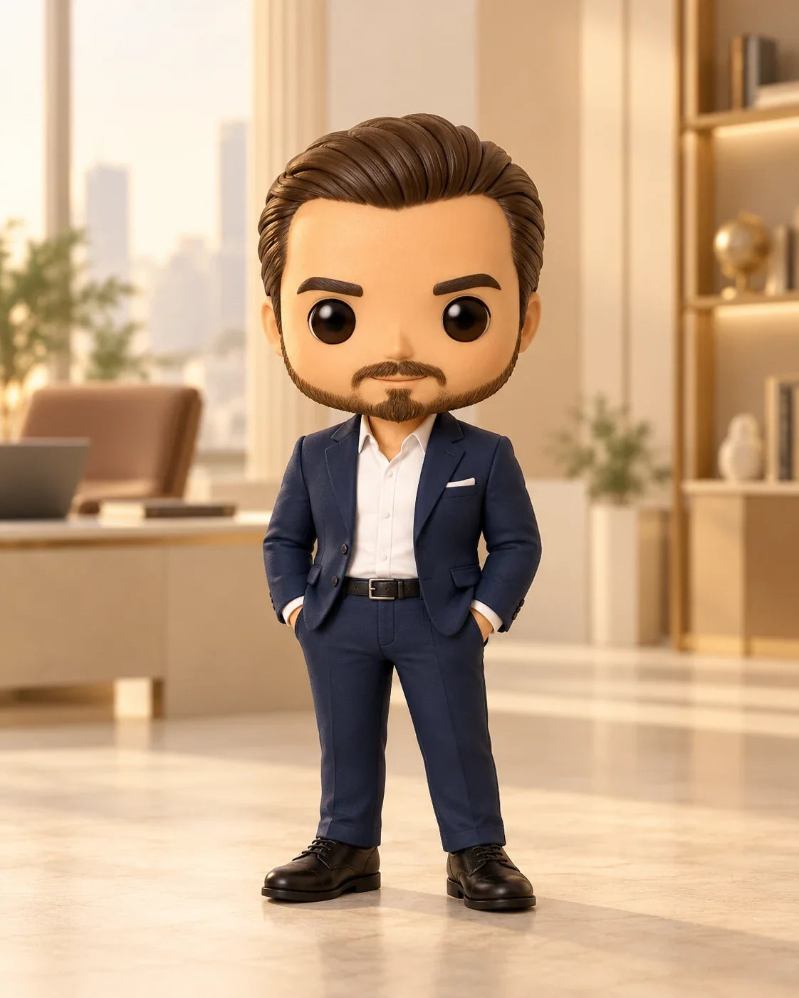 Figurine 3D personnalisée en costume, thème Business MyPopMee