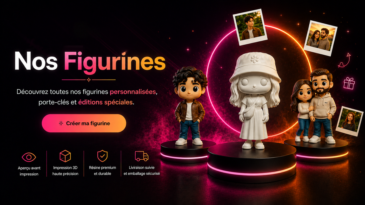 Nos figurines personnalisées MyPopMee