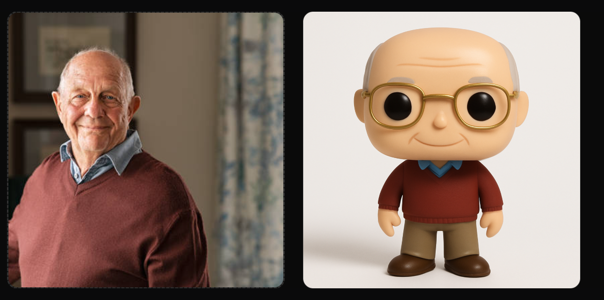 Transformation photo vers mini-figurine Popmee