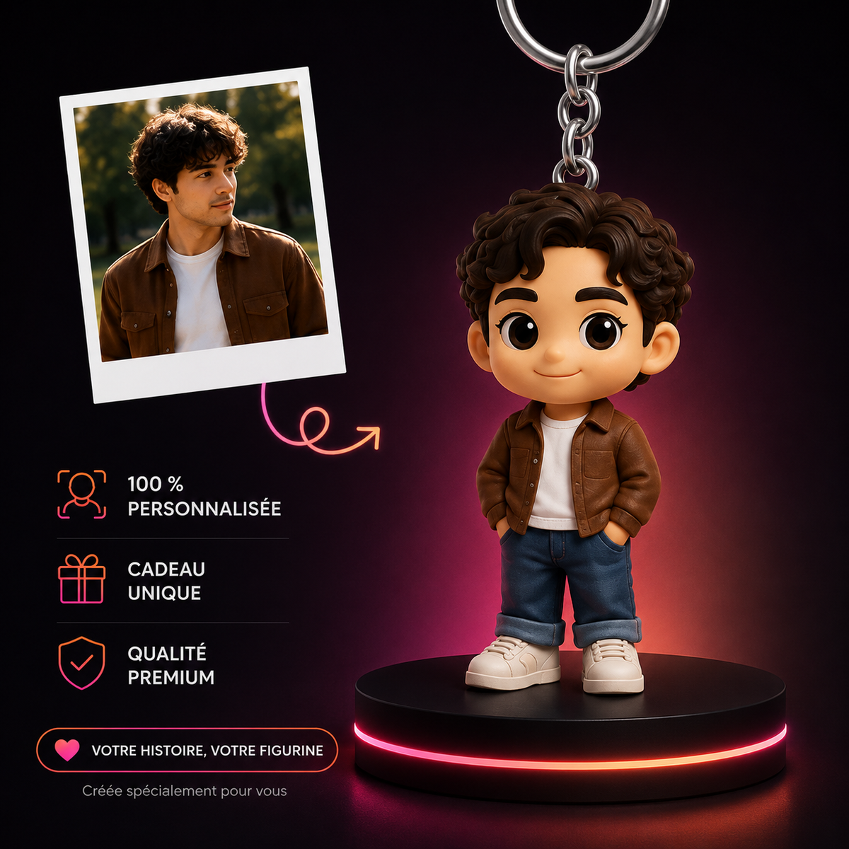 Mini Figurine Porte-Clés