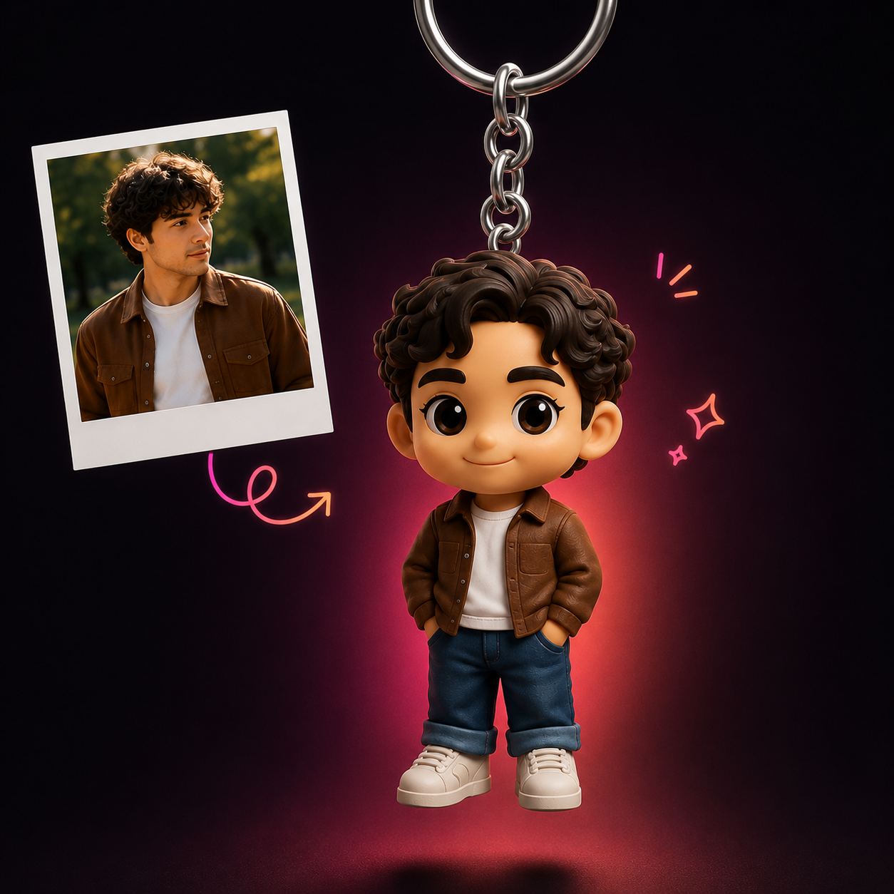 Mini Figurine Porte-Clés